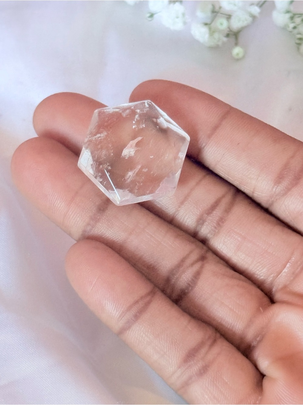 Clear Quartz Crystal Star | Natural Pocket Stone Manifestation Crystal